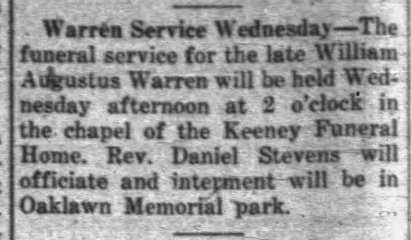 warren, william augustus 4/14/1947